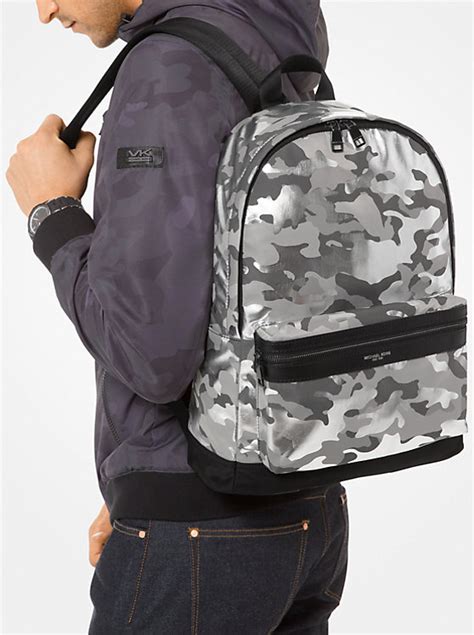 michael kors men's kent camo backpack|Kent Camouflage Nylon Backpack .